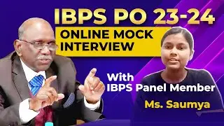 IBPS PO 23-24 Online Mock interview With IBPS Panel Member #banker #ibpspointerview #ibps #ibpspo