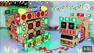 Diy New Mini Dj Truck Setup Loading At-New home by cardboard dj truck making | mini dj setup | dj 