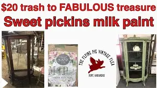 $20 trash to fabulous treasure ~ sweet pickins milk paint~ the flying pig vintage flea