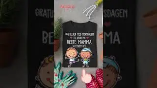 Personlig Mamma T skjorte | Tilpasse gave til Mor | Gratulerer med morsdagen til verdens beste mamma