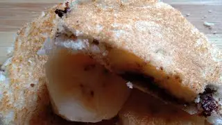 ROSTED BREAD BANANA CHOCOLATE POCKETS|BREAD POCKETS|
