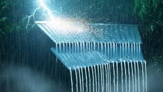 Heavy Storm - Continuous Rain and Thunder Sounds, Thunderstorm Rain for Sleeping, Relaxing, Studying