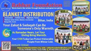 BLANKET DISTRIBUTION 2025, Seemanchal,  Turkaili, Araria, Nijgehuan, Purnea, Madrasa Jamia Amina Lil