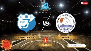 Kup Crne Gore | Jedinstvo 1950 vs Kotor | 1/4 finale | LIVE