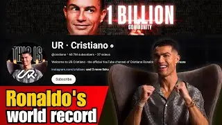 2 million Subscribers Under 1 Hour!!! 😱 | World Record by Cristiano Ronaldo
