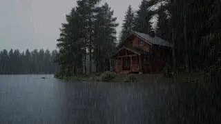 Goodbye Insomnia with Heavy Rain Sounds | Fall Asleep Fast, Relax & Reduce Stress – ASMR Sleep 🌧️