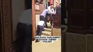 Chaos in Paradise: Maldives Parliament Session turned violent #shorts