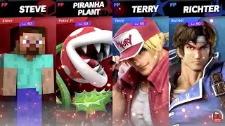 Super Smash Bros Ultimate Amiibo Fights  &ndash; Request #25180 Steve & Petey Jr vs Terry & Richter