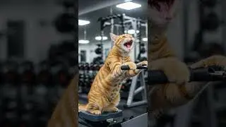 Amazing cat workout routine that will inspire you #cat #gym #fitness