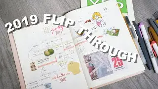 2019 JOURNAL FLIP THROUGH | Timeline journal in Midori