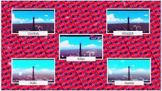 [COMPARISON] MIRACULOUS WORLD - ALL OPENINGS/INTROS: Tokyo, New York, Shanghai, London, Paris