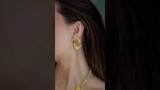 Wild lime ear cuffs for non-piercings #beadsjewellery #modern #earrings #earringslover #earcuff