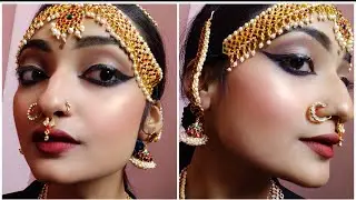 PART 2 Bharatnatyam makeup step by step || Indian classical dance makeup || pretty she is