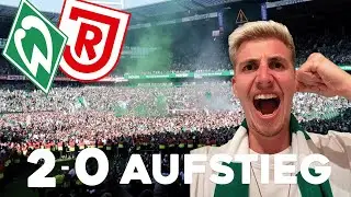 WERDER BREMEN  PLATZSTURM, AUFSTIEGS-STADIONVLOG | 34. Spieltag Werder Bremen - Jahn Regensburg 2:0