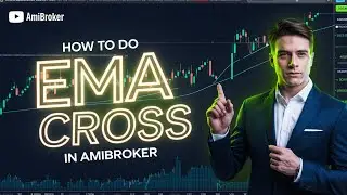 how to plot EMA cross in Ami broker through code