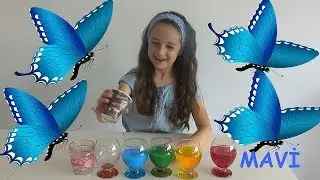 Bardakta Renkli Sular ile Renkleri &Ouml;ğreniyorum | Learn Colors For Kids Nursery Rhymes