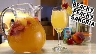 Beachy Peachy Sangria - Tipsy Bartender