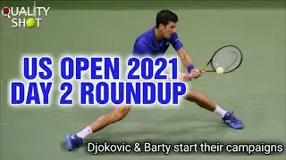 🎾US Open 2021 Day 2 Roundup | Djokovic & Barty start their campaigns |  Zverev wins, Khachanov falls