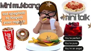 Mini Mukbang + mini talk CHANNEL CHANGES [Again]||iiamxy|| ROBLOX bloxburg rolepalys||