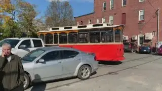 Bus and tractor-trailer crash in Bangor