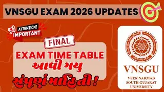 VNSGU | BCOM Sem 4, 5 & 6 Exam Timetable 2026 | Latest Updates | e-Abhyasu