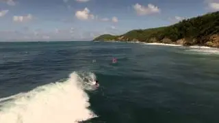 SURF TARTANE 4K - MARTINIQUE - AERIAL FOOTAGE