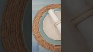 Quick & Easy DIY Jute Rope Placemat #RusticDecor