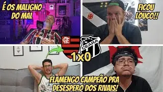 REAÇOES DOS RIVAIS COM FLAMENGO CAMPEAO BRASILEIRO 2025 - REACT FLAMENGO 1x0 CEARA