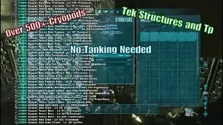 Tek Structures and Over 500+ Cryopods From Base With No Turrets| ARK Official PS4 SmallTribe