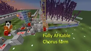 Chorus farm, self-sustainable and fully AFKable (Minecraft Java 1.19.2), 1850 chorus fruit per hour