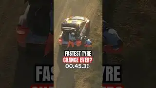 Fastest Tyre Change Ever? 😱 #WRC