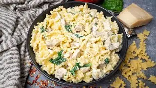 Creamy Leftover Turkey Pasta