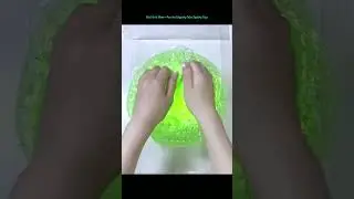 Fun & Squishy Kiwi Grid Slime ASMR! #KiwiSlime #GridSlime #SquishySlime #TabaSquishy #foodslime