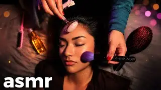ASMR FOR SLEEP | I Give Another ASMRtist a Scalp Massage (brushing + oil)