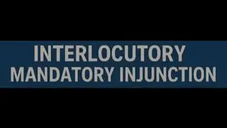 Interlocutory Mandatory Injunction in Civil Litigation issues.