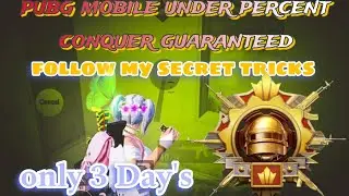pubg mobile new season rank post under percent conqueror tips and trick