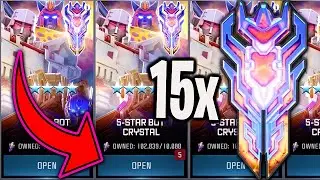 15x 5 STAR BOT Crystal Opening! Transformers: Forged To Fight