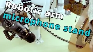 Robotic arm microphone stand