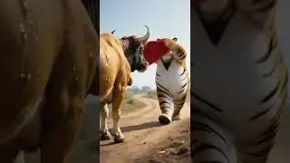 Mana Cat's Crazy Day Out! Cow vs Tiger Epic Fail 😂