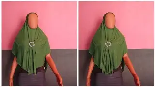 How to cut and stitch an instant Hijab.super easy tutorial in less than 15 minutes.