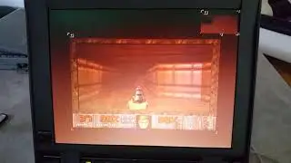 DOOM running on SPARC (SPARCbook 3000ST/Solaris 2.5.1)