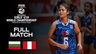 Bulgaria vs. Peru - Pool C (CRO) | Girls' U19 World Champs 2025 - Full Match