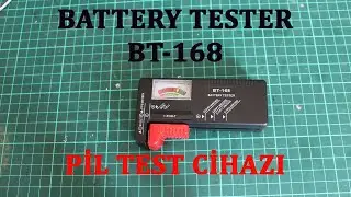 Battery tester BT 168 PİL TEST CİHAZI İLE ATIK PİL KUTUSUNDAKİ PİLLERİN DURUMU