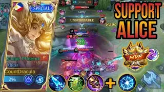 ALICE AND FRIENDS!! ML SUPPORT BUILD!! MLBB