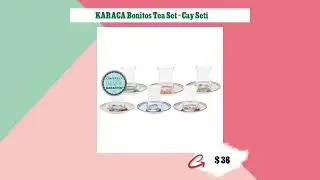 KARACA Bonitos Tea Set - Cay Seti