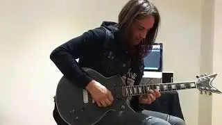 Improvised shred rock solo