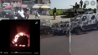 Imo State Crises: Unknown Gunmen Destroyed Armoured Vehicles at Orlu.