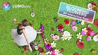 Blooming Flowers | interactive display floor or wall experience from LUMOplay