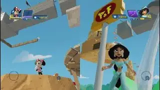 Disney Infinity 3.0_ Minnie vs Jasmine Parkour Gameplay
