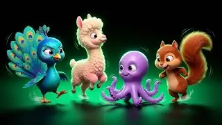 Adorable Dancing Baby Animals | Rainbow Lights 3D Animation Compilation